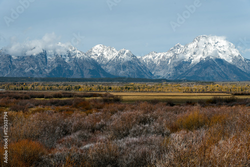 View of the Grand Teton Mountain Range
