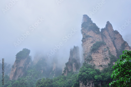 Wulingyuan in south-central China's Hunan Province, UNESCO World Heritage Site