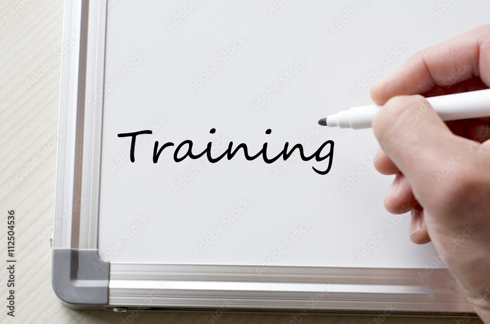 Training written on whiteboard Training written on whiteboard