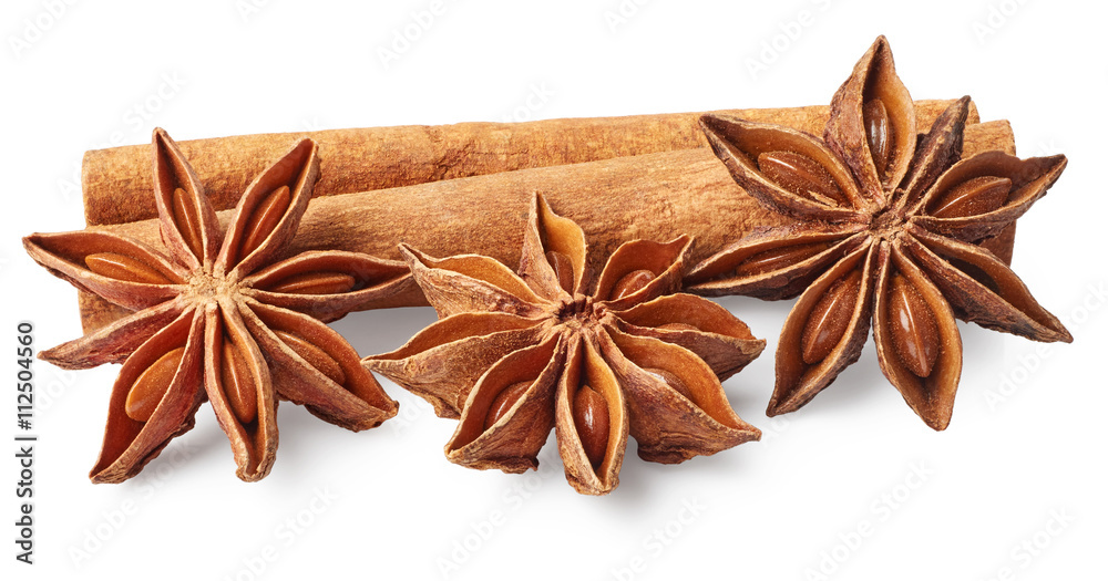 Star anise and cinnamon Star anise and cinnamon