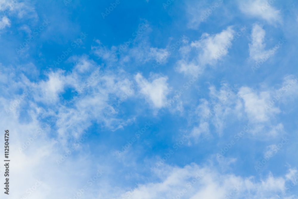 Blue Sky And Clouds. peaceful sky and cloud in good weather day. Sky And Clouds in day time.