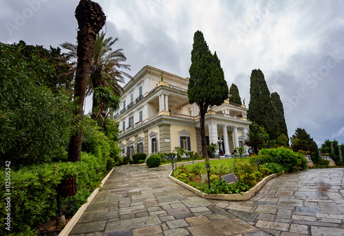 Achilleion is a palace built in Gastouri, Corfu by Empress of Austria Elisabeth of Bavaria, also known as Sisi, after a suggestion by Austrian Consul Alexander von Watzberg photo