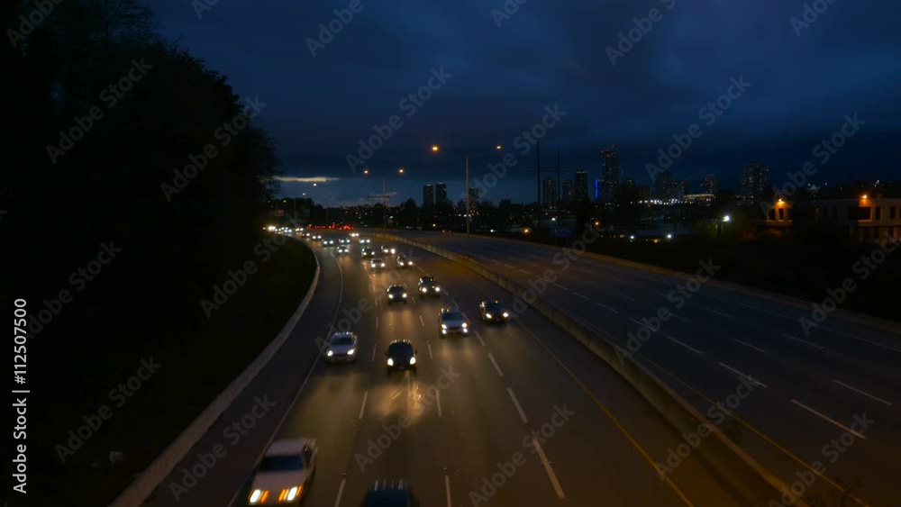 Night traffic at highway Night traffic at highway