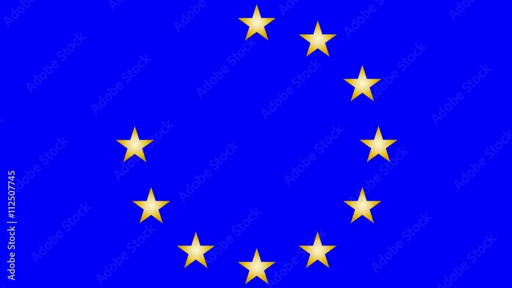 Sternenkreis Europäische Union animiert Sternenkreis Europäische Union animiert