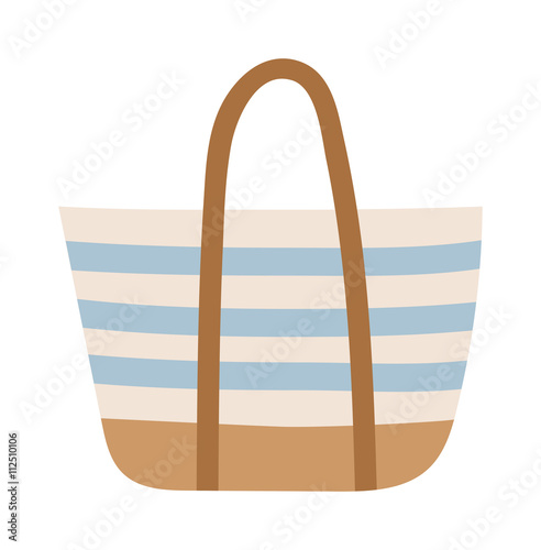 Summer bag isolated on white