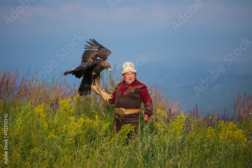 Golden eagle. Hunting
 photo