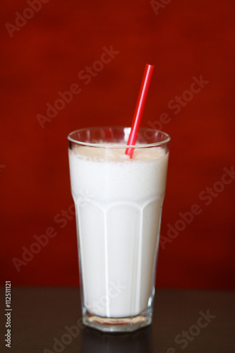 Glass of milk shake