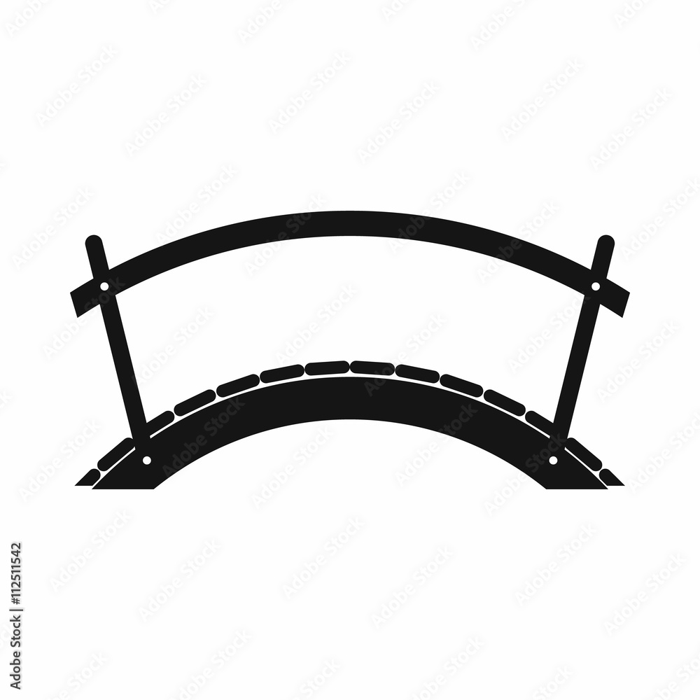Bridge icon, simple style Bridge icon, simple style