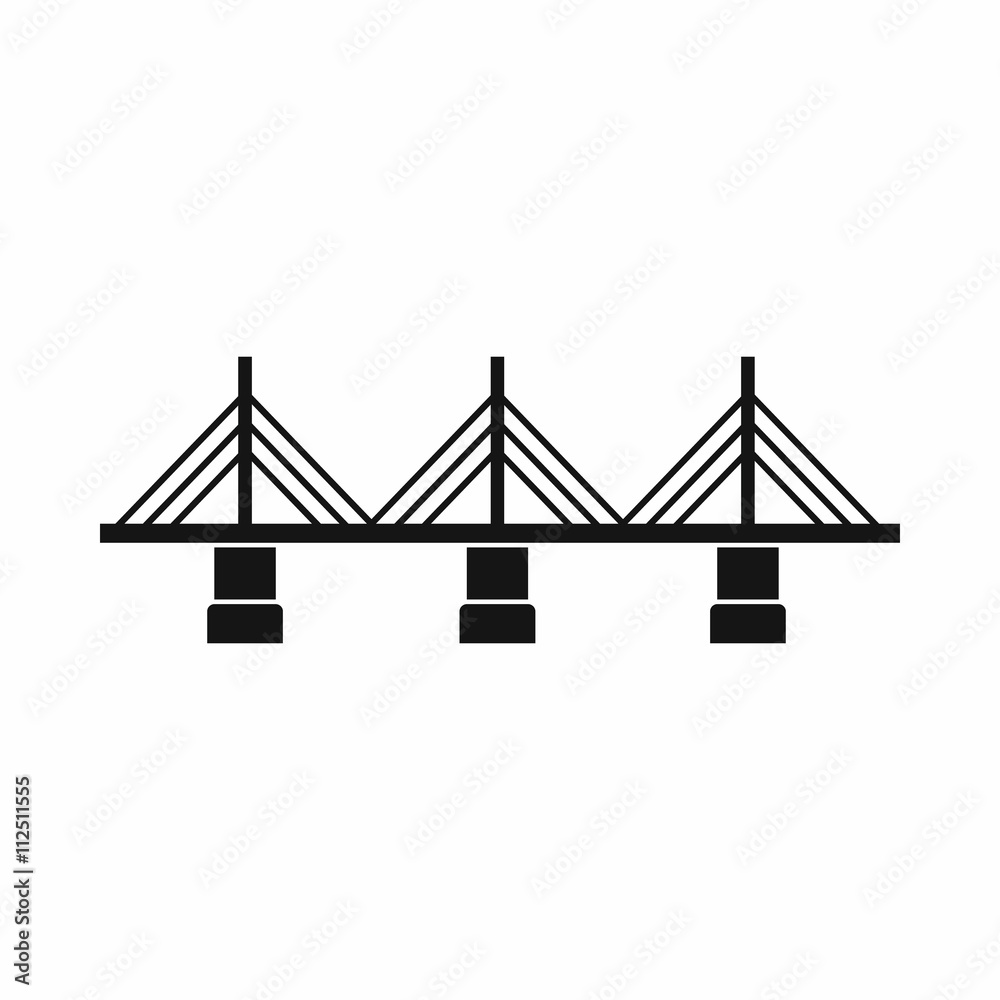 Obraz premium Bridge icon, simple style