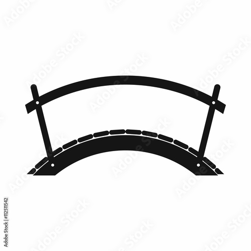 Bridge icon, simple style