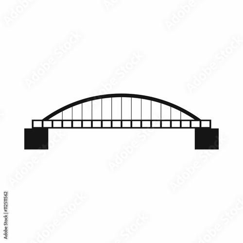 Bridge icon, simple style