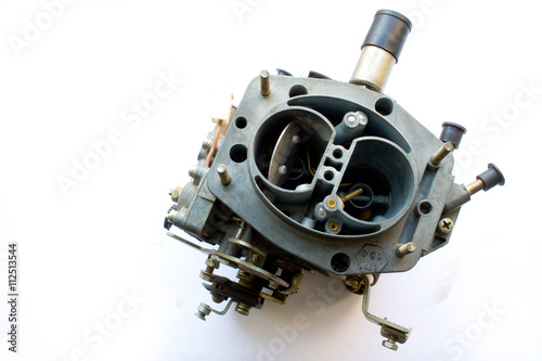 carburetor on white background photo