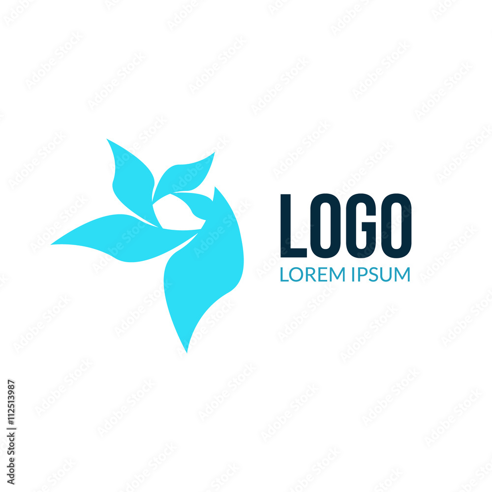 Fototapeta premium Abstract vector beauty spa salon logo. Abstract colorful logo concept