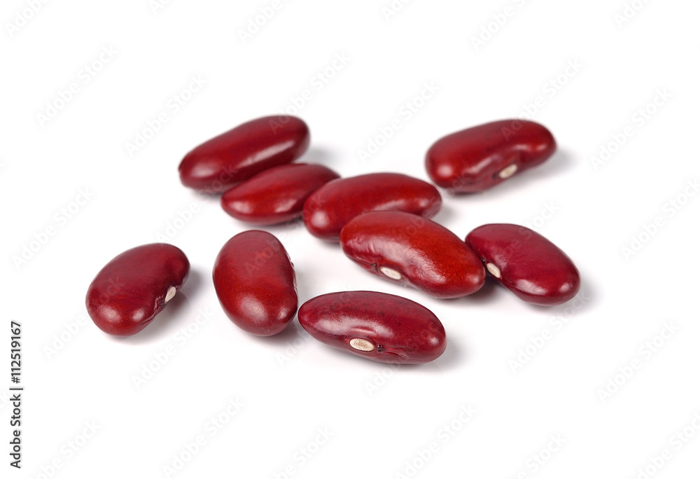 red kidney bean isolated on white background red kidney bean isolated on white background