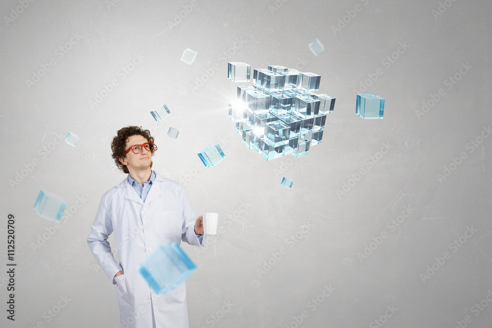 Fototapeta premium Doctor with mug in hand