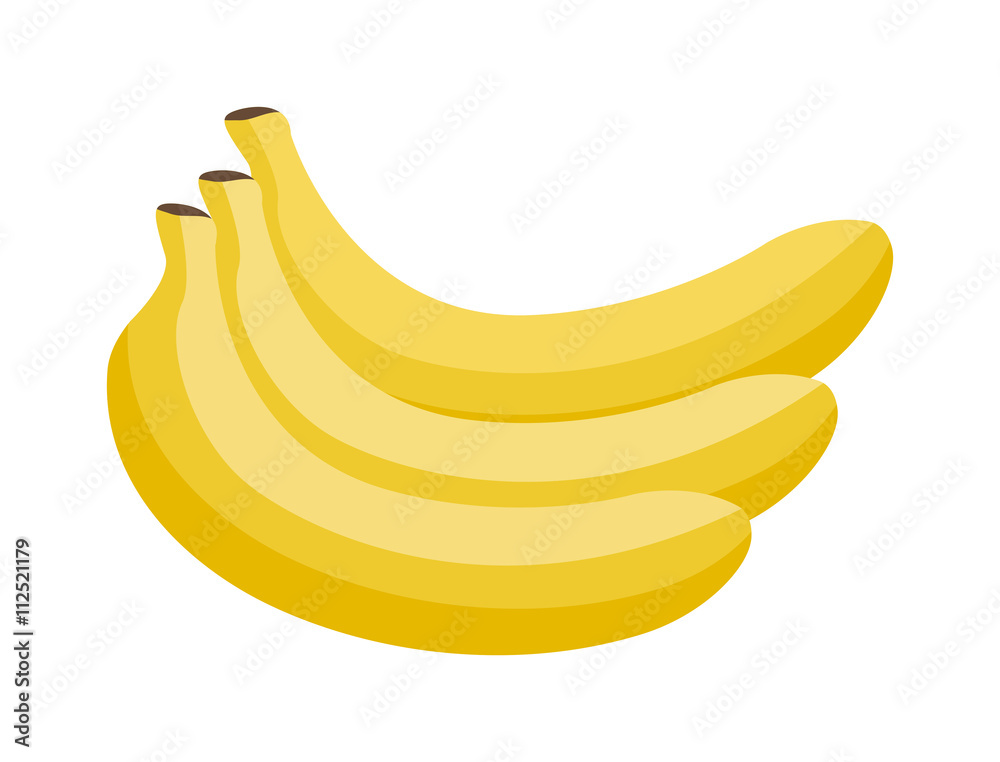 Bunch of tropical bananas isolated on white Bunch of tropical bananas isolated on white