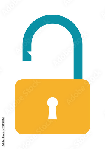 Unlock icon vector.