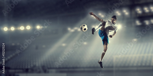 Soccer forward player  © Sergey Nivens