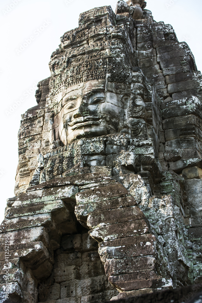 Fototapeta premium Angkor, Kopf von Lokeshara in der Tempelanlage 
