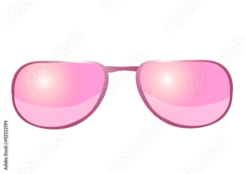 Vector illustration. Sunglasses on a white background.