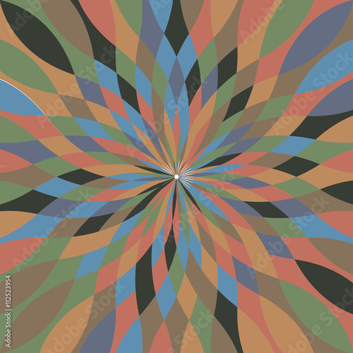 Mosaic radial multicolor