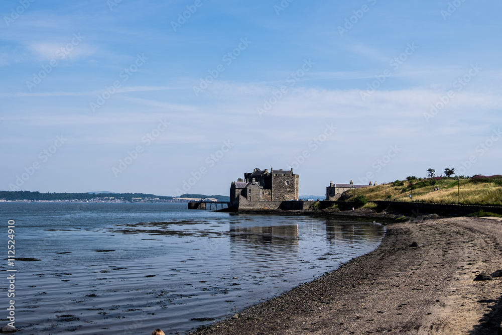 Lovely Blackness Castle sitting on the banks of the Firth of Forth, Scotland