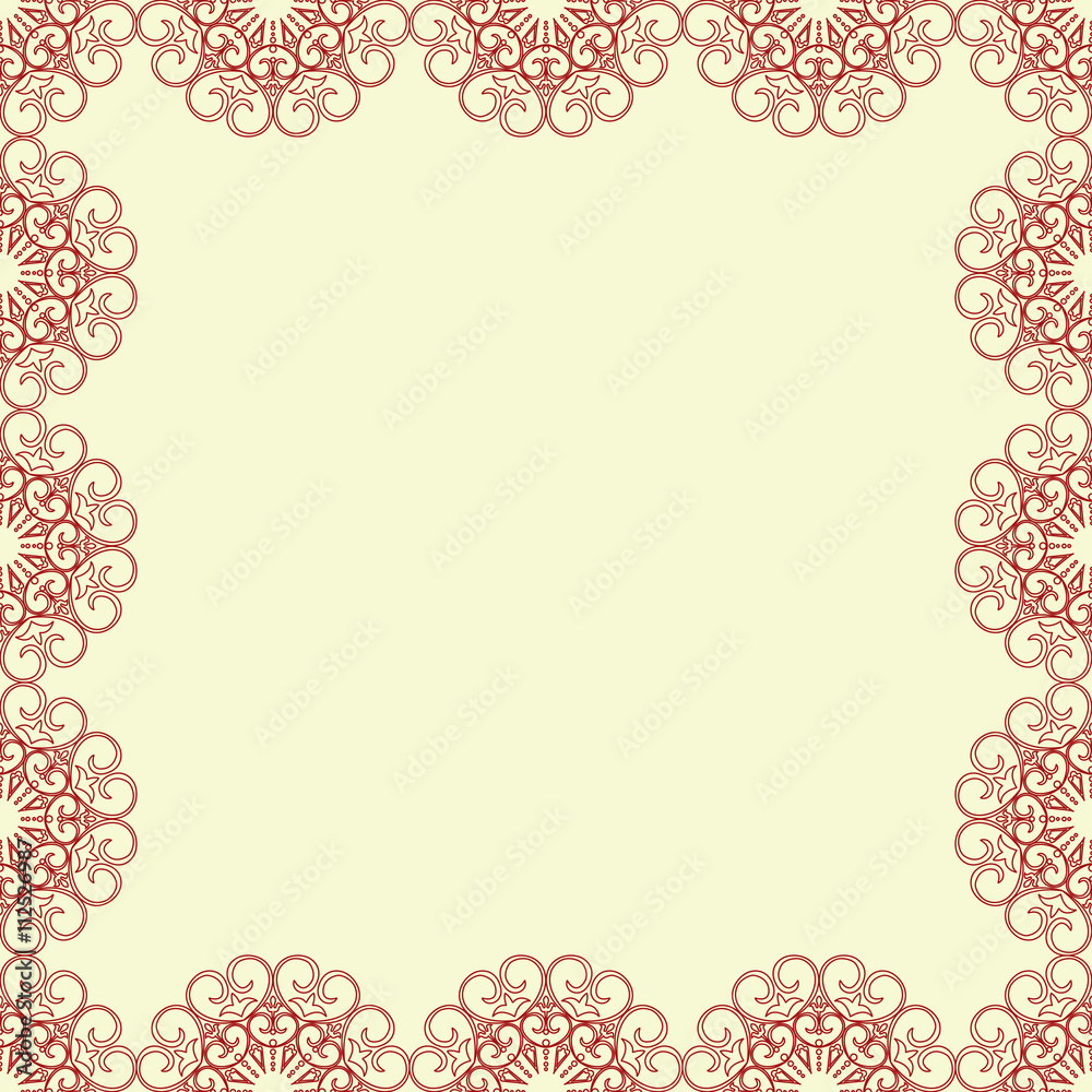 Template background with mandala