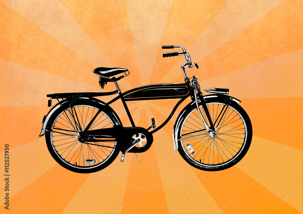 Naklejka premium Illustration of Bicycle