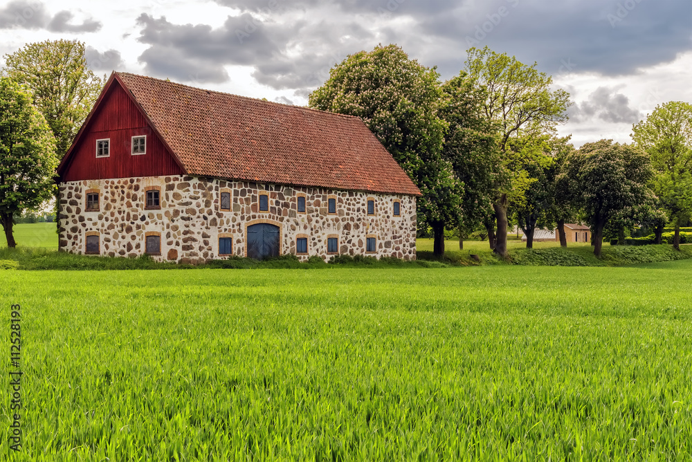 Stone barn in Sweden