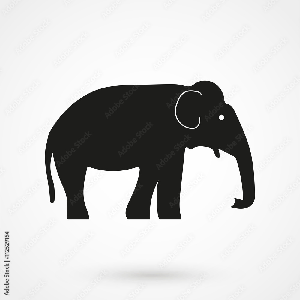 Fototapeta premium elephant icon