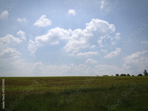 hohe wolken   ber land