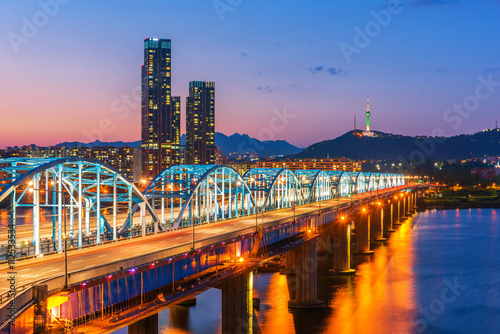 Photography Korea,Seoul at night, South Korea city skyline