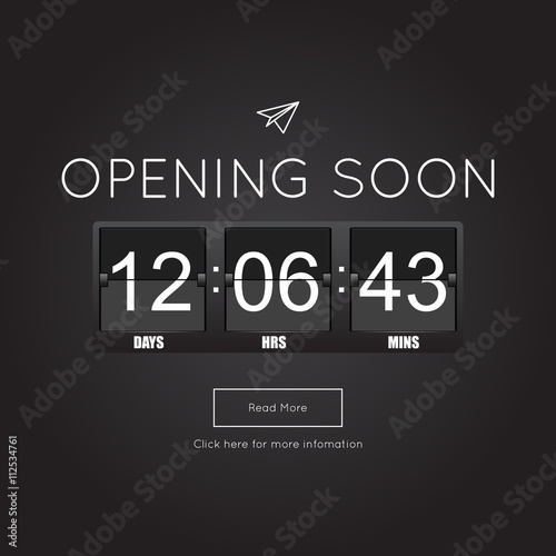 Opening Soon for website template