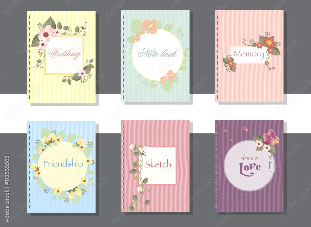 Collection of hand drawn cards,book and invitations Collection of hand drawn cards,book and invitations