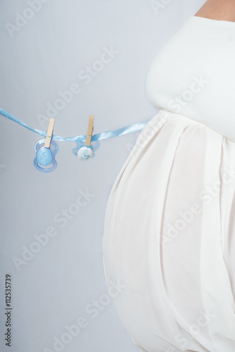 Obraz na płótnie Babybauch - Vorfreude aufs Baby w salonie