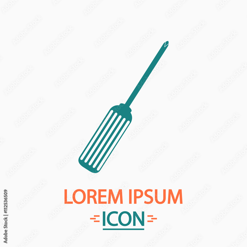 Fototapeta premium Screwdriver computer symbol