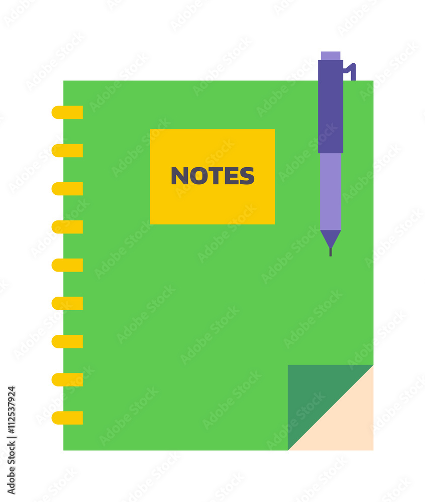 Planners notebook vector illustration. Planners notebook vector illustration.