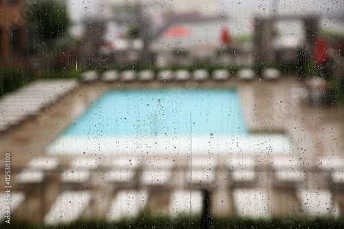 Rainy Day at the Pool