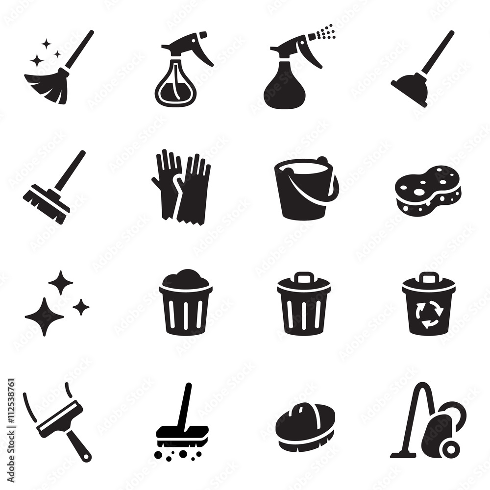 Keep Clean Vector Icon Set