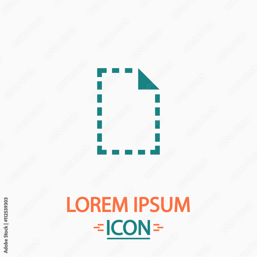 Document computer symbol Document computer symbol