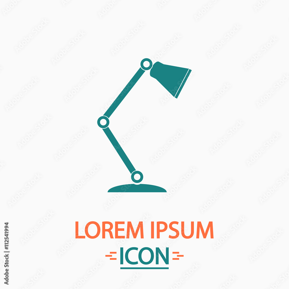Table lamp computer symbol Table lamp computer symbol