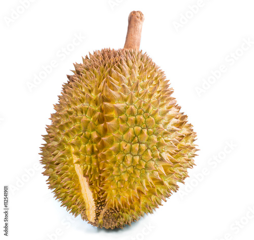 durian fruit isolated on white