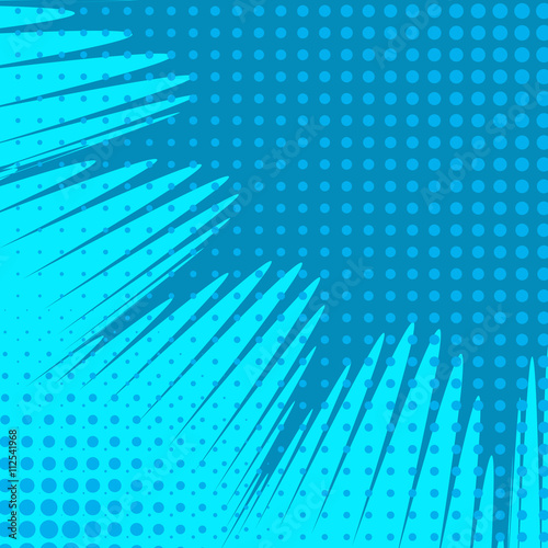 Abstract Creative concept vector comics pop art style blank layout template with clouds beams and isolated dots pattern on background. For Web and Mobile Applications, illustration template design