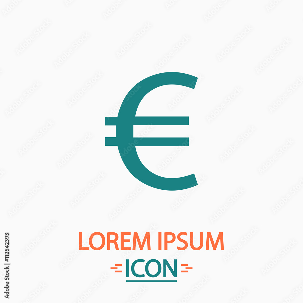 Obraz premium Euro computer symbol