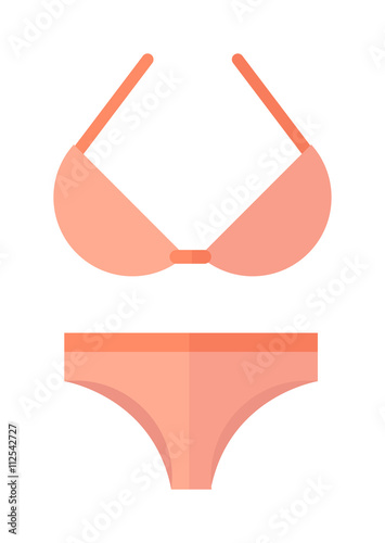 Swimsuit isolated on white