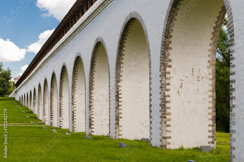 old landmark in Moscow - Rostokino Aqueduct. photo