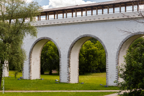 old landmark in Moscow - Rostokino Aqueduct. photo