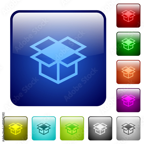 Tapety artystyczne Color open box square buttons