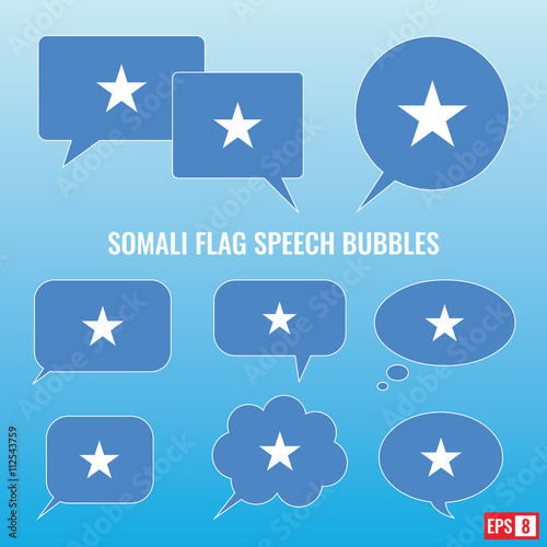 Somali Flag Speech Bubbles