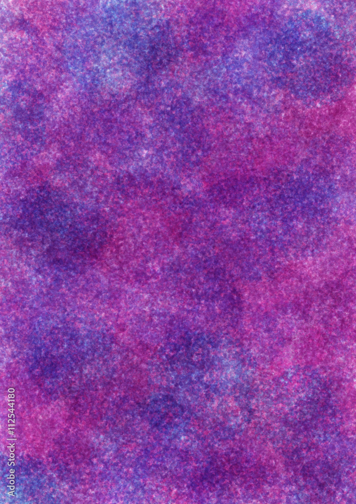 Abstract drawn textured background in blue and violet colors. A4 size format. Series of Watercolor, Oil, Pastel, Chalk and Inc Backgrounds.